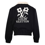 Louis Vuitton Cable-Knit Collar Belted Jacket