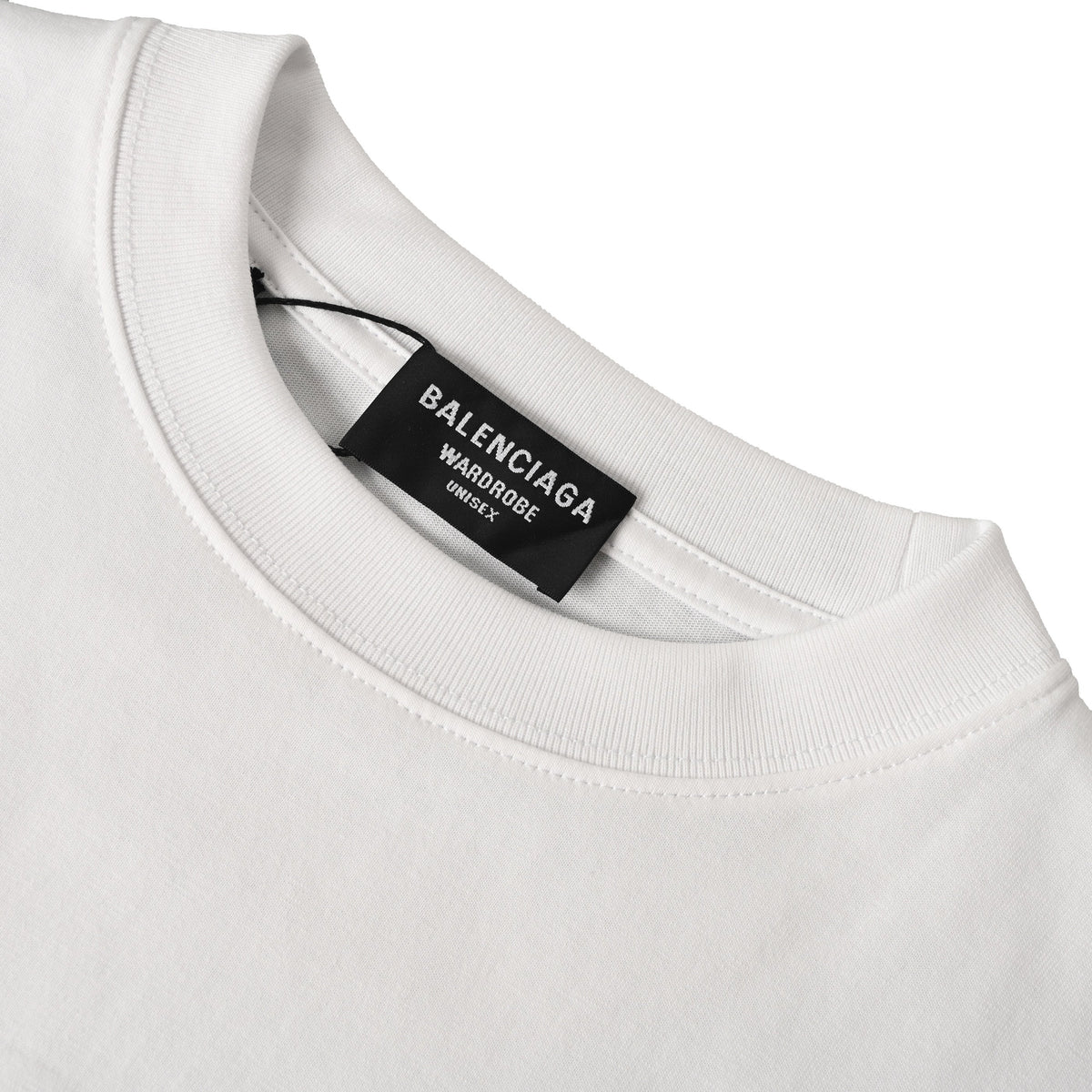 Balenciaga Large-Scale Logo Print Cotton Jersey Hoodie