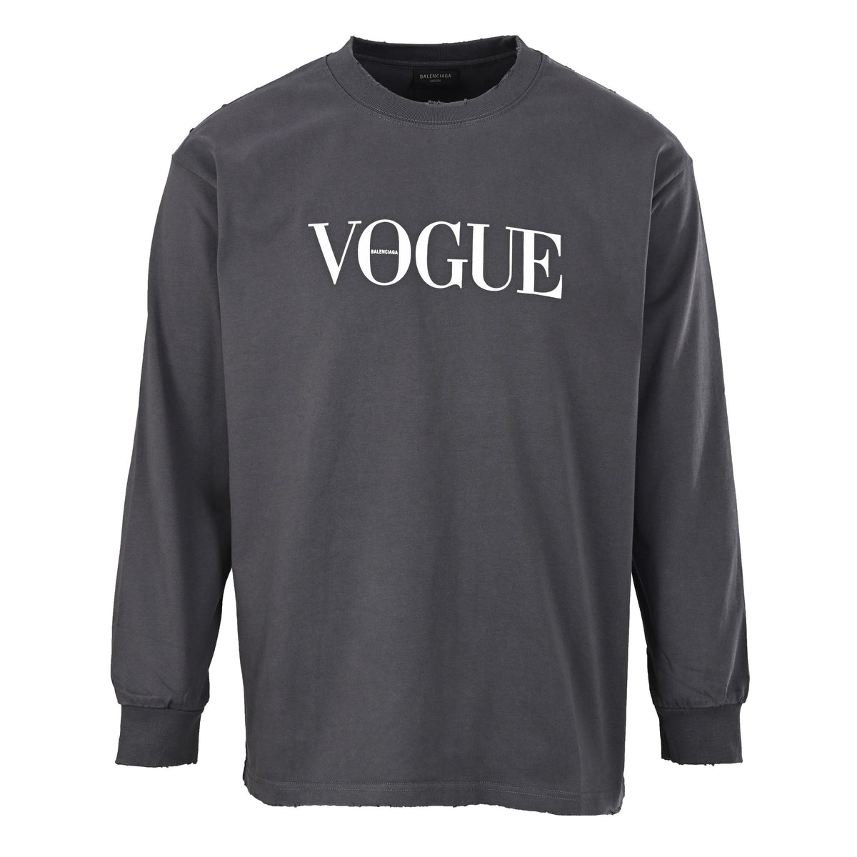 Balenciaga Washed Cotton Oversized Hoodie with Distressed Details