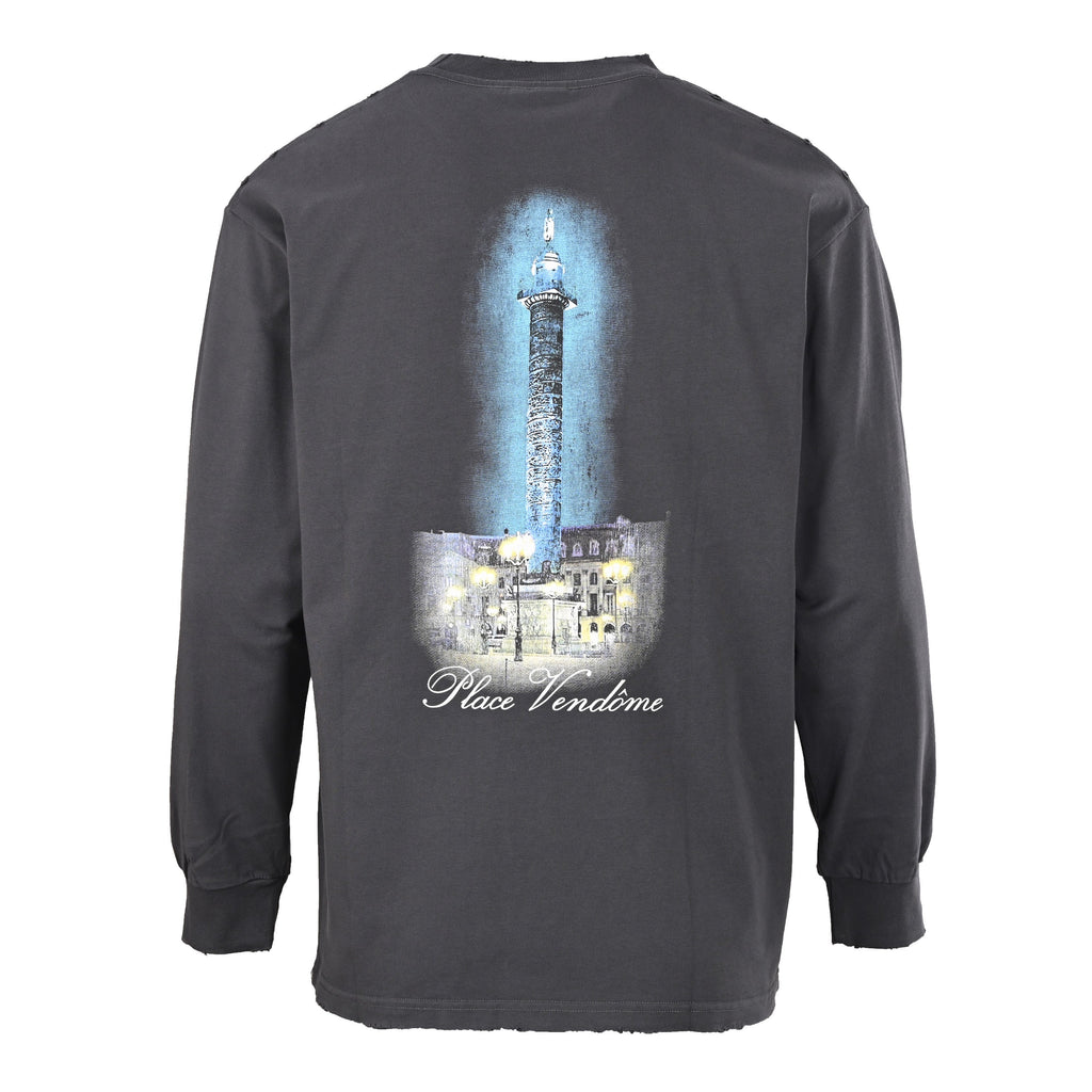 Balenciaga Washed Cotton Oversized Hoodie with Distressed Details
