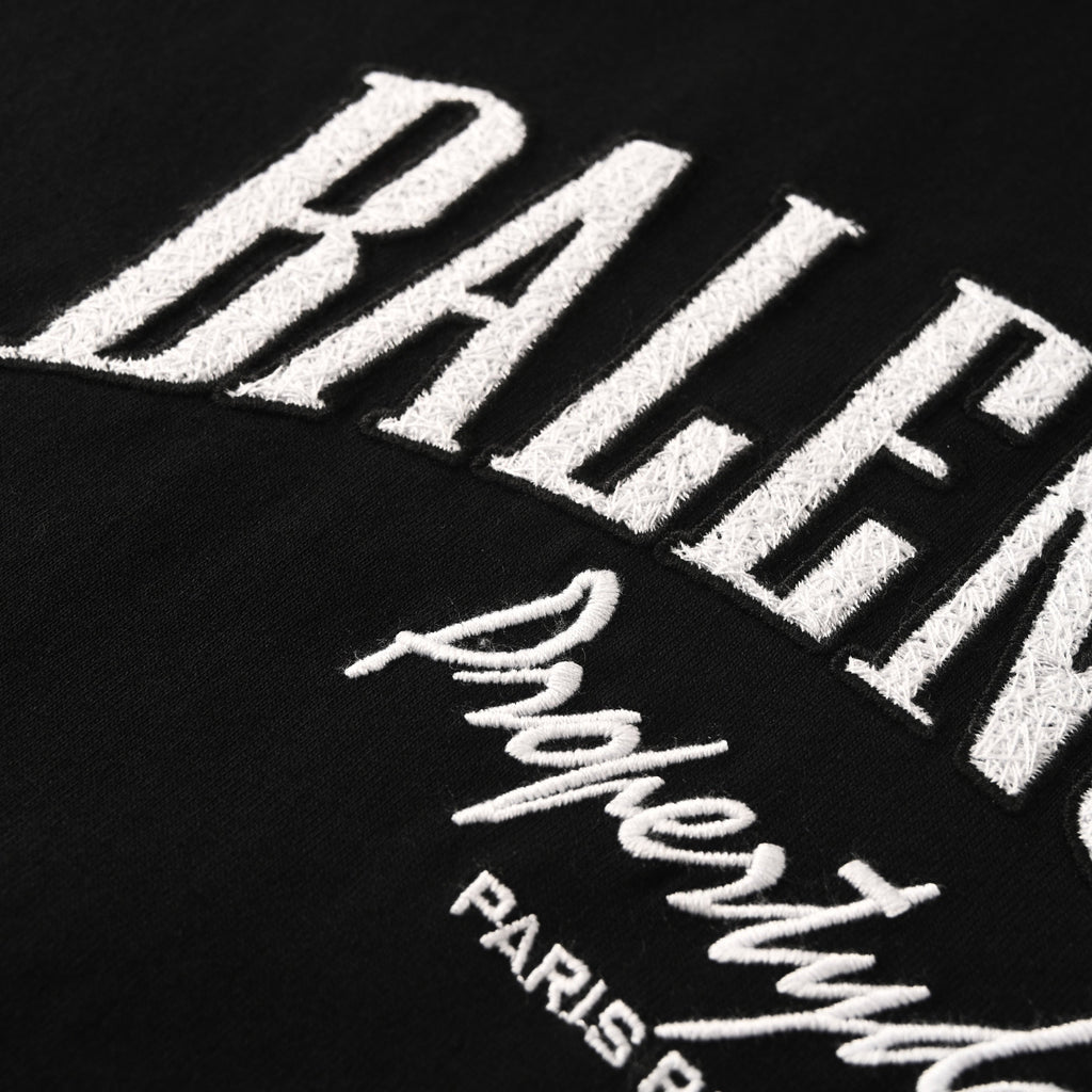 Balenciaga Distressed Logo Relaxed-Fit Cotton T-Shirt