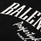 Balenciaga Distressed Logo Relaxed-Fit Cotton T-Shirt