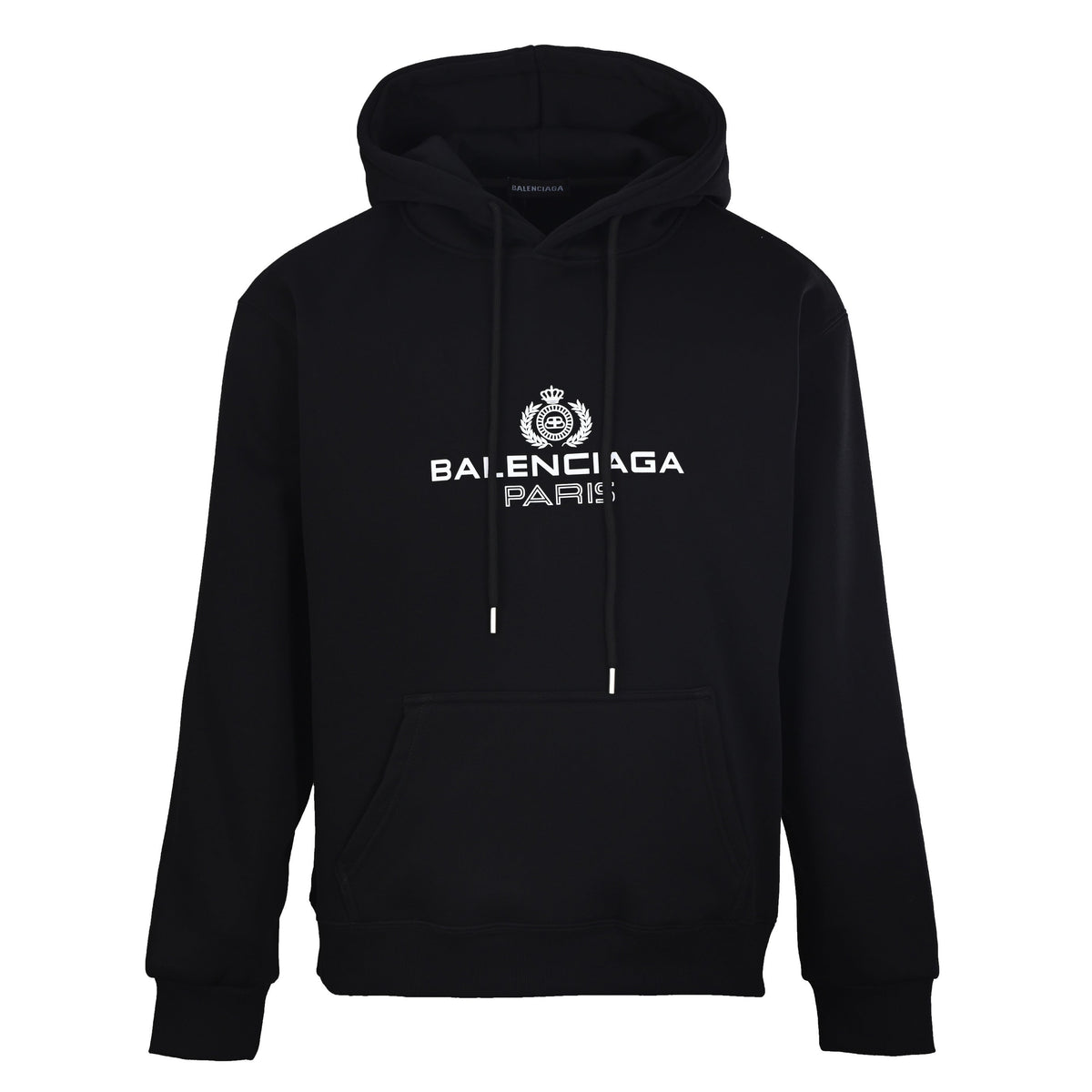 Balenciaga Logo-Embroidered Oversized Cotton Hoodie