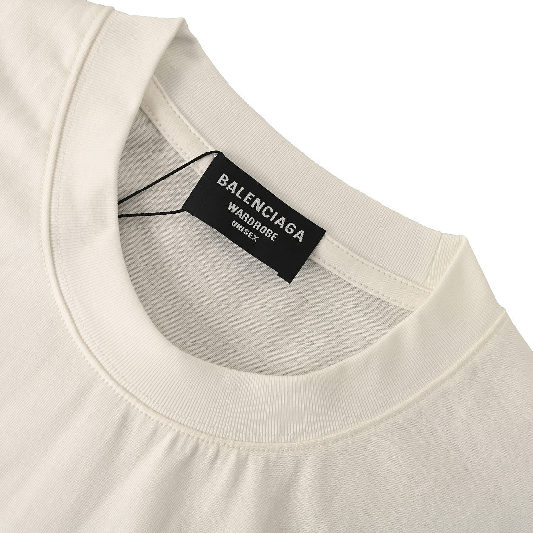 BALENCIAGA BLCG Multi-Language Rainbow Letter Print T-Shirt