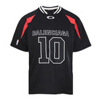 Balenciaga Large-Scale Logo Print Cotton Jersey T-Shirt
