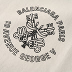 Balenciaga Unisex Logo-Block Cotton Jersey T-Shirt