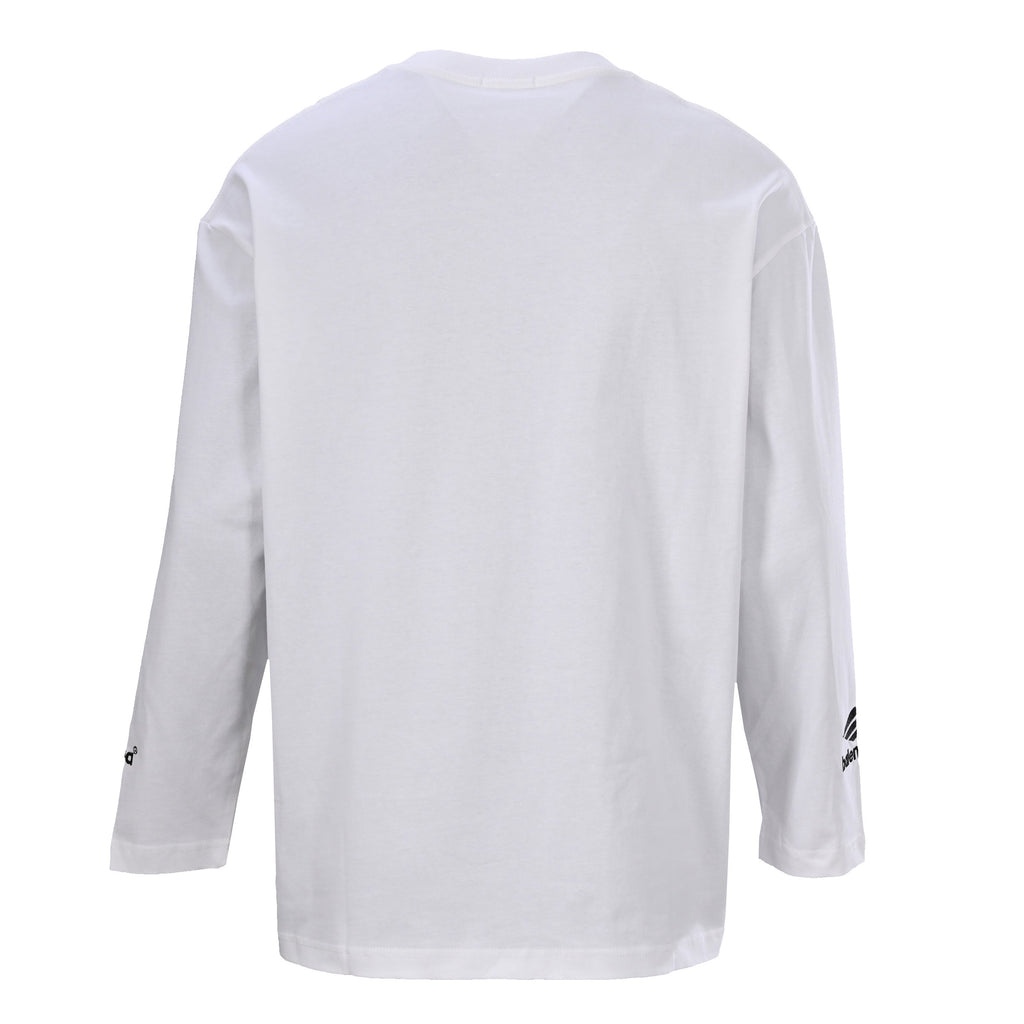 Balenciaga Large-Scale Logo Print Cotton Jersey Hoodie