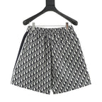 Dior Oblique All-Over Print Shorts with Side Webbing