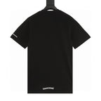 Chrome Hearts Short-Sleeve T-Shirt with Sanskrit Lettering Print at the Neckline
